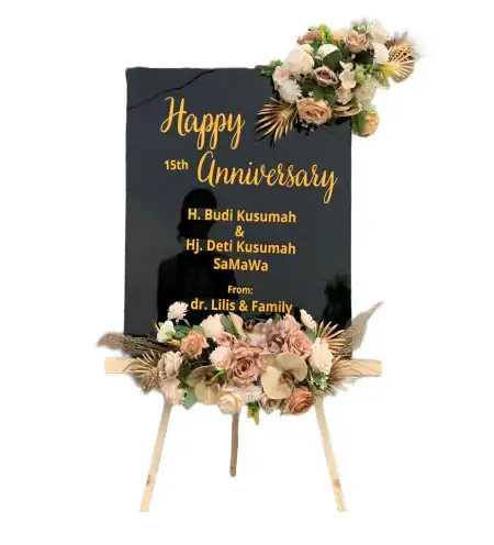 Papan Bunga Akrilik Kacapiring